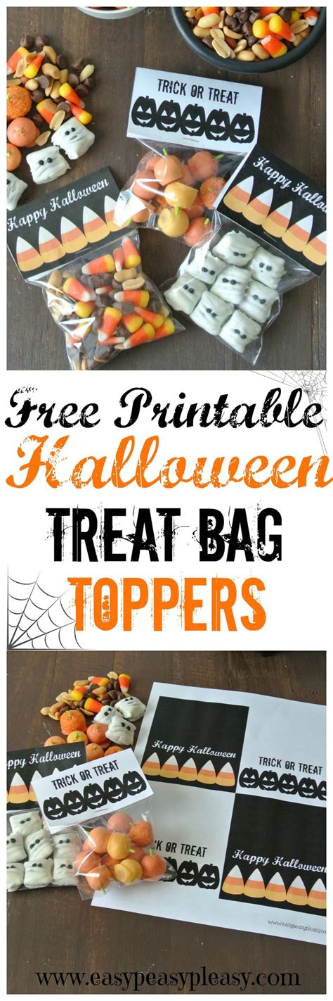 Free Printable Halloween Treat Bag Toppers